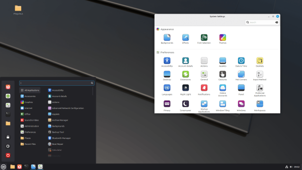 Linux Mint&nbsp;22.2. Вход по&nbsp;отпечатку пальца, заметки на&nbsp;Android, металлический серый