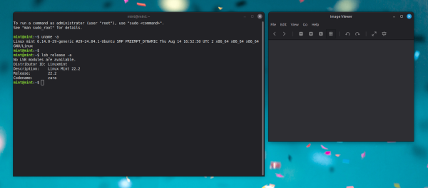 Linux Mint&nbsp;22.2. Вход по&nbsp;отпечатку пальца, заметки на&nbsp;Android, металлический серый