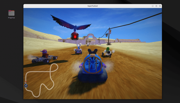 Гонки SuperTuxKart 1.5. Улучшенная графика, избранные трассы